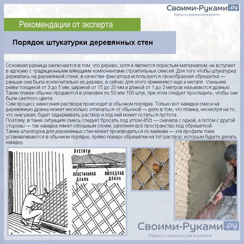 Как оштукатурить деревянные стены внутри дома? Виды штукатурки с глиной и сеткой: Плюсы и Минусы
