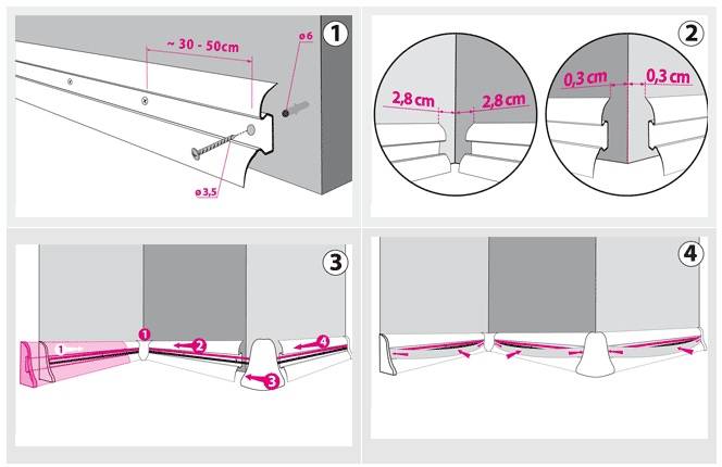 Советы как правильно установить плинтус напольный