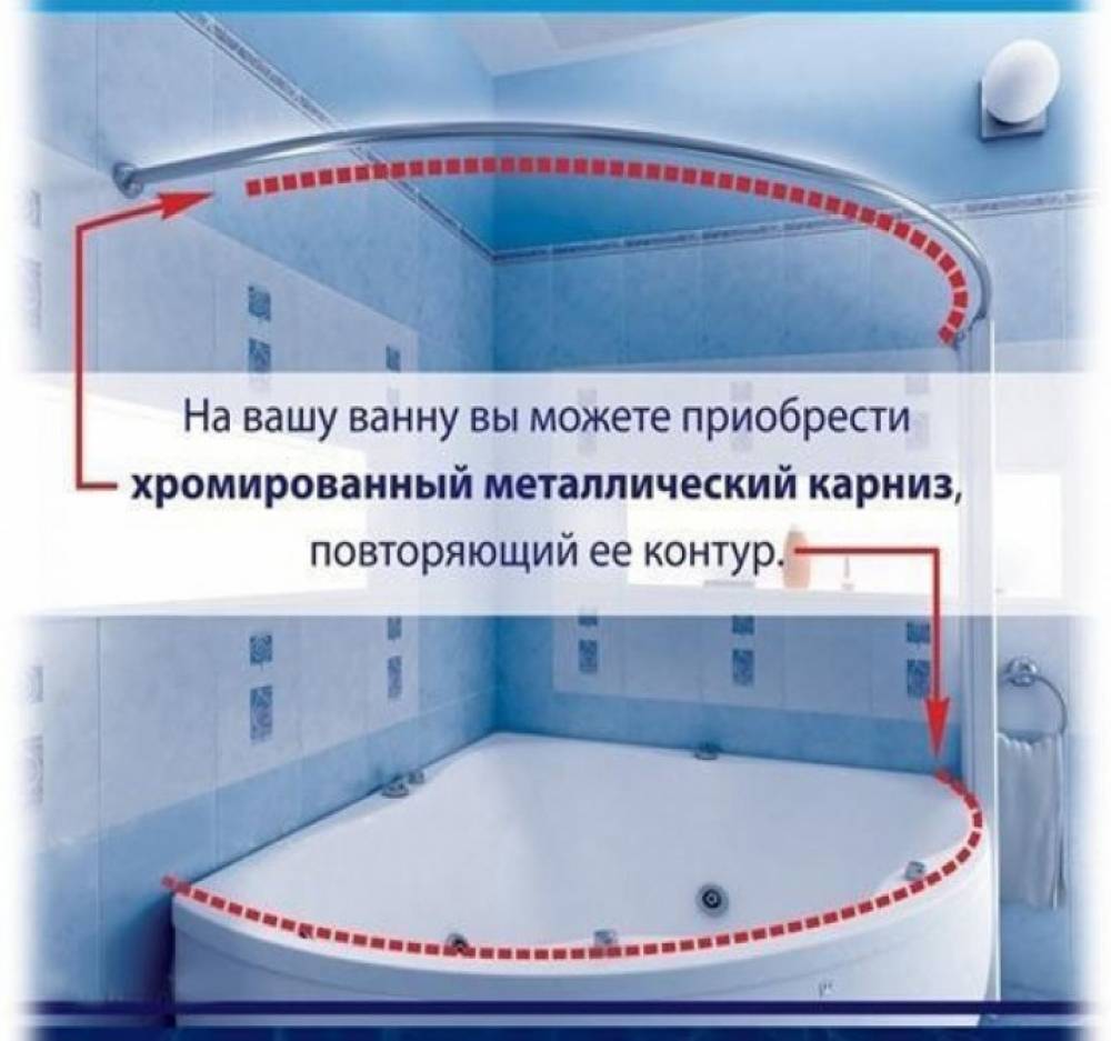 Карниз для ванной: как выбрать и установить правильно