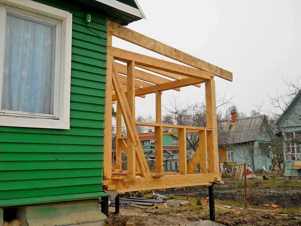 Деревянная каркасная пристройка к дому на фото и видео своими руками. | karkasnydom