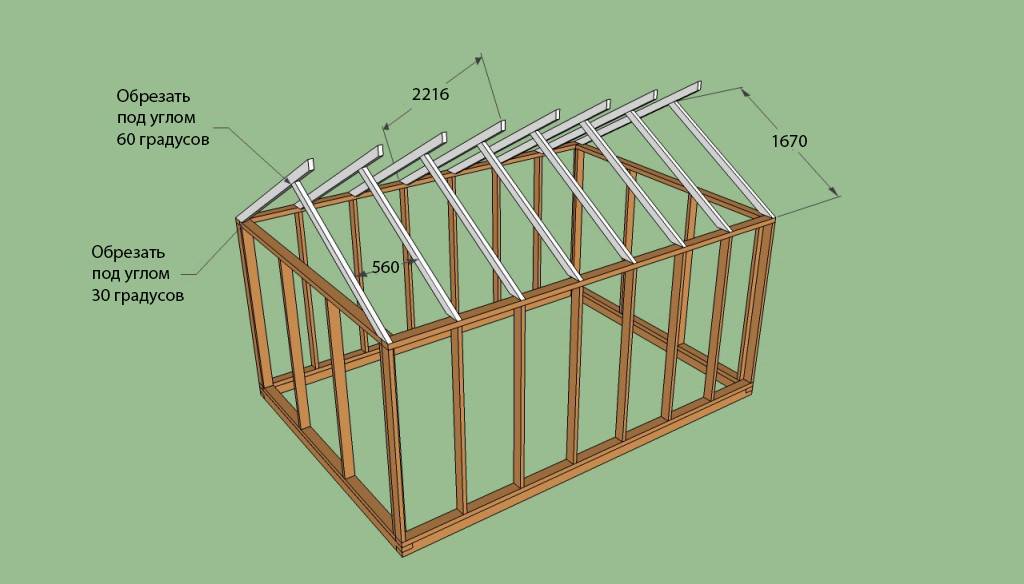 Проект теплицы из бруса своими руками
