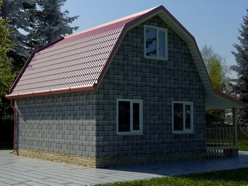 Строительство дачного дома из пеноблоков