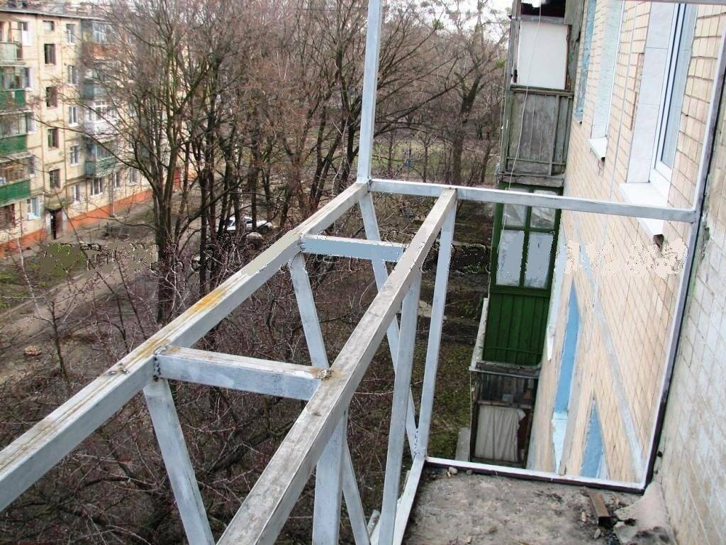 Отекление балкона в хрущевке своими руками
