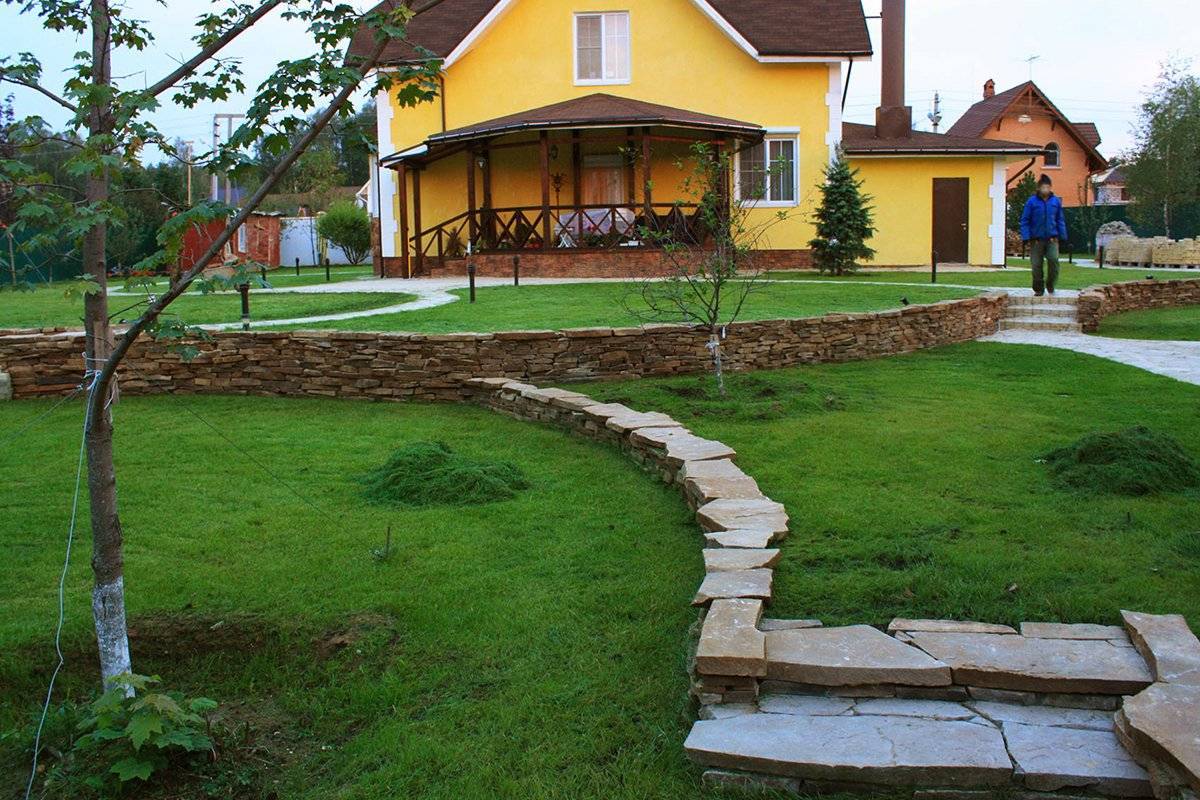 Ландшафтный дизайн загородного дома своими руками