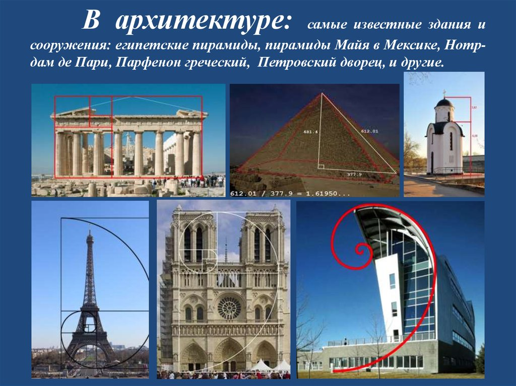 Золотое сечение: пропорция - твойдомстройсервис.рф