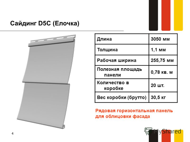 Размер сайдинга винилового и стандартная толщина панели, какого цвета бывает