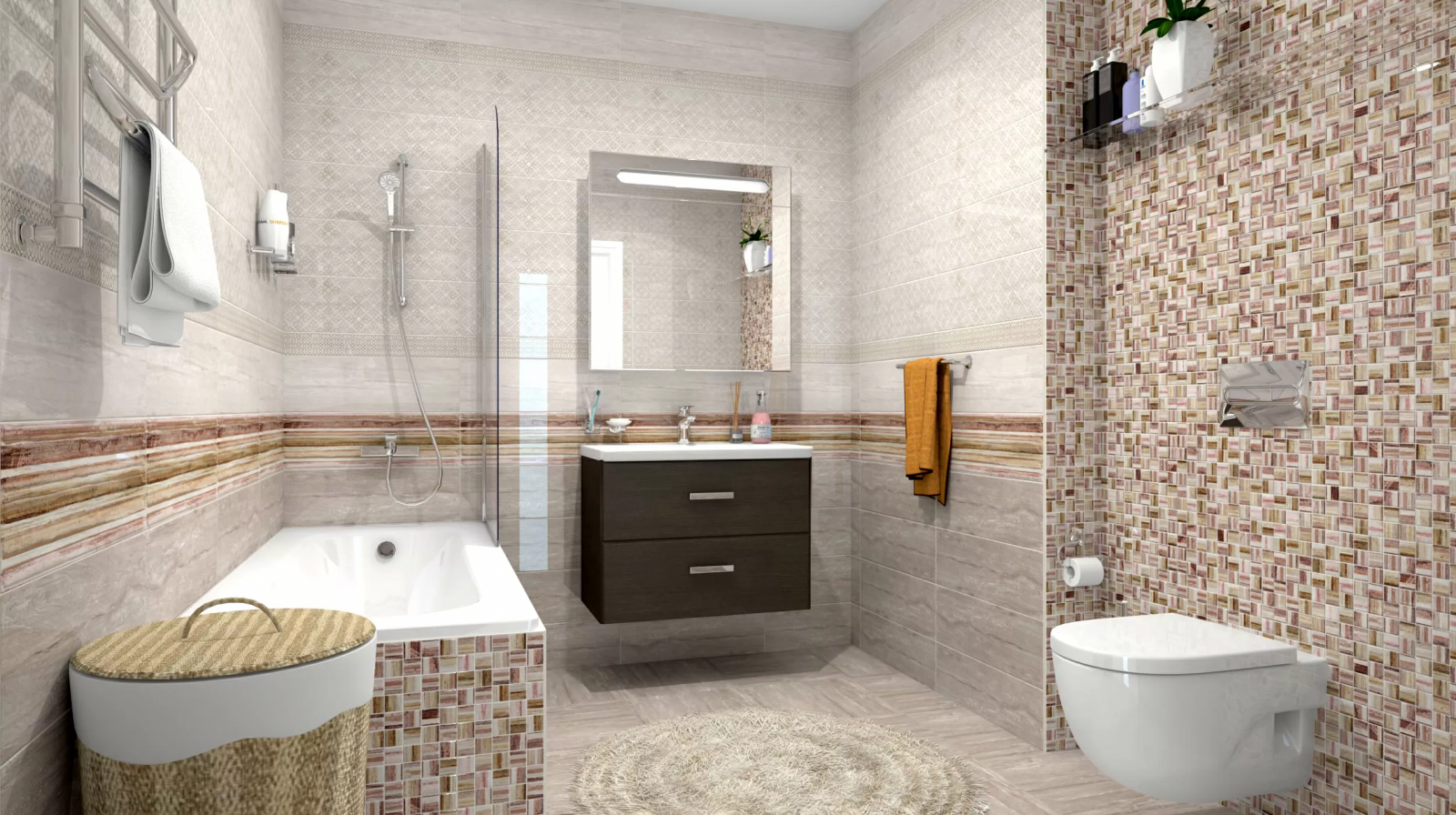 Плитка atria cersanit в интерьере в хрущевке