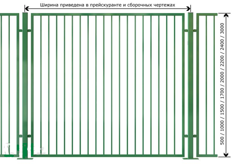 Какая профильная труба нужна для забора: размеры