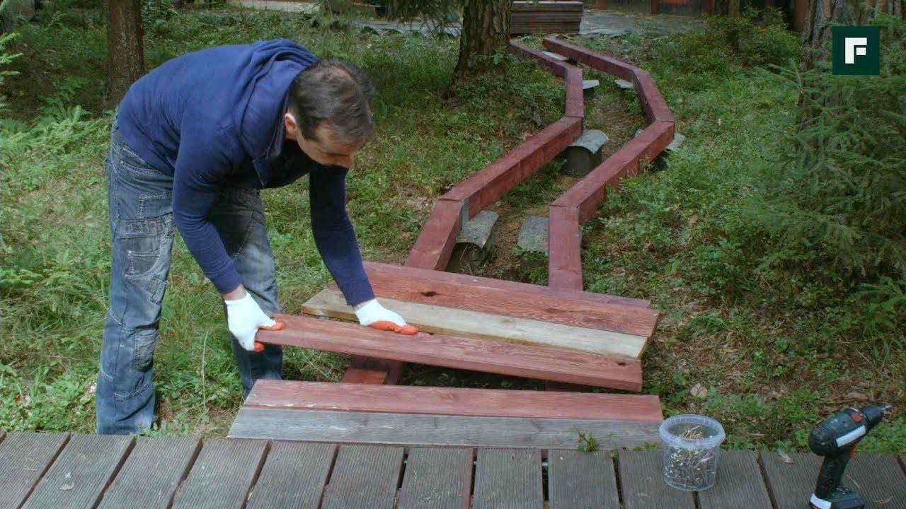 Садовые дорожки своими руками — разновидности материалов выполнения. пошаговая инструкция по укладке и оформлению своими руками