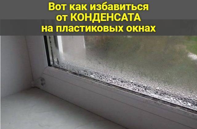 Конденсат на окнах внутри квартиры - что делать и как бороться