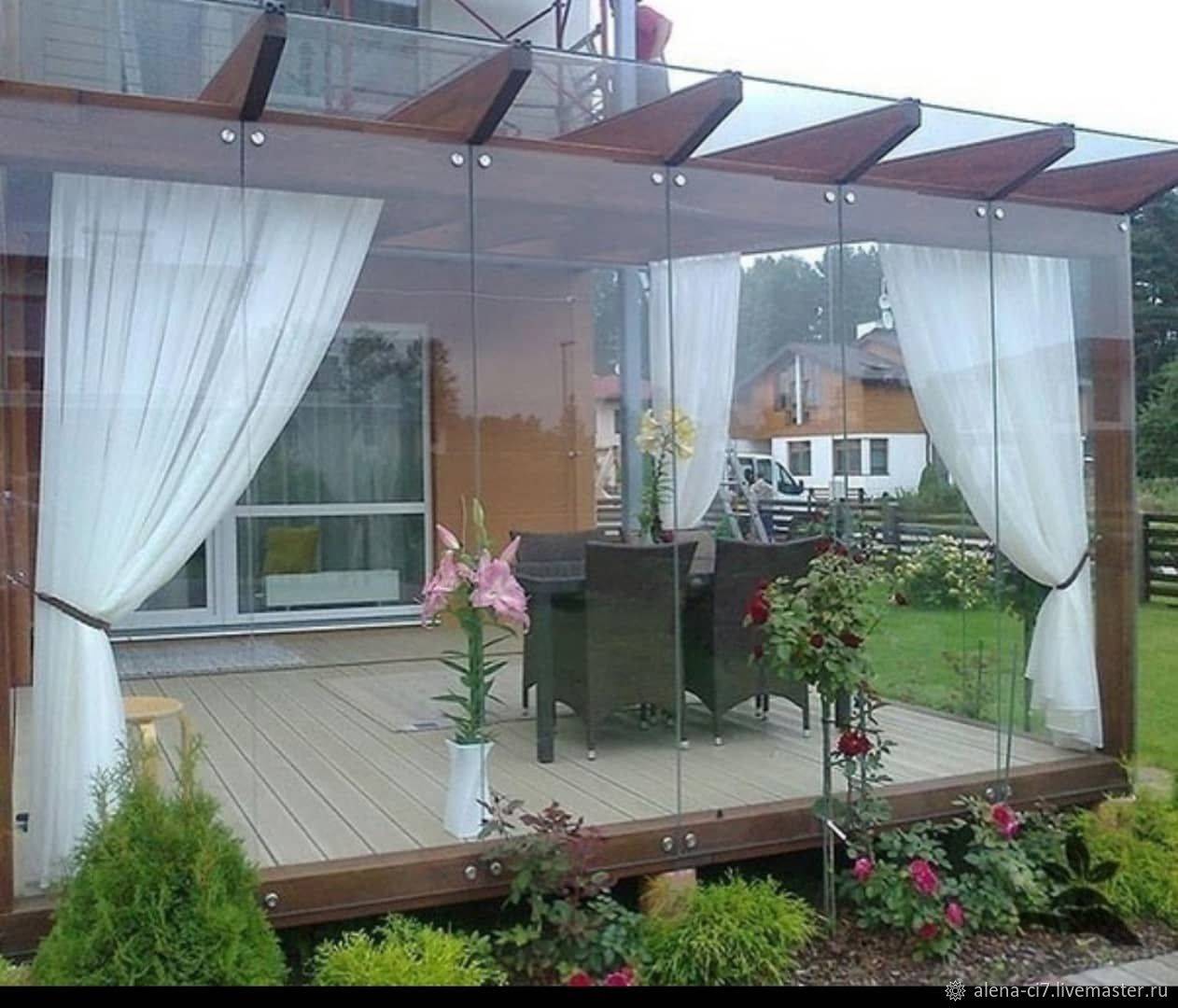 Прозрачные рольставни для беседок и открытых террас своими руками