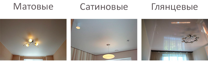 Какие натяжные потолки лучше выбрать: сатиновые или матовые?