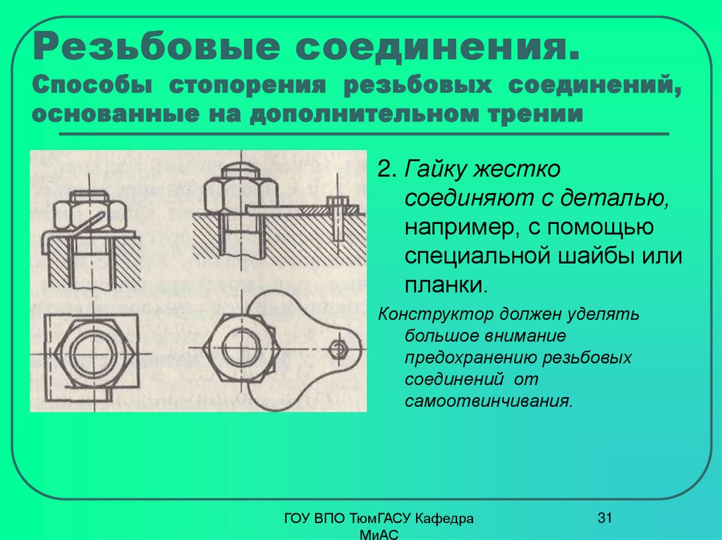 Типичные проблемы при работе резьбовых соединений и пути их решения