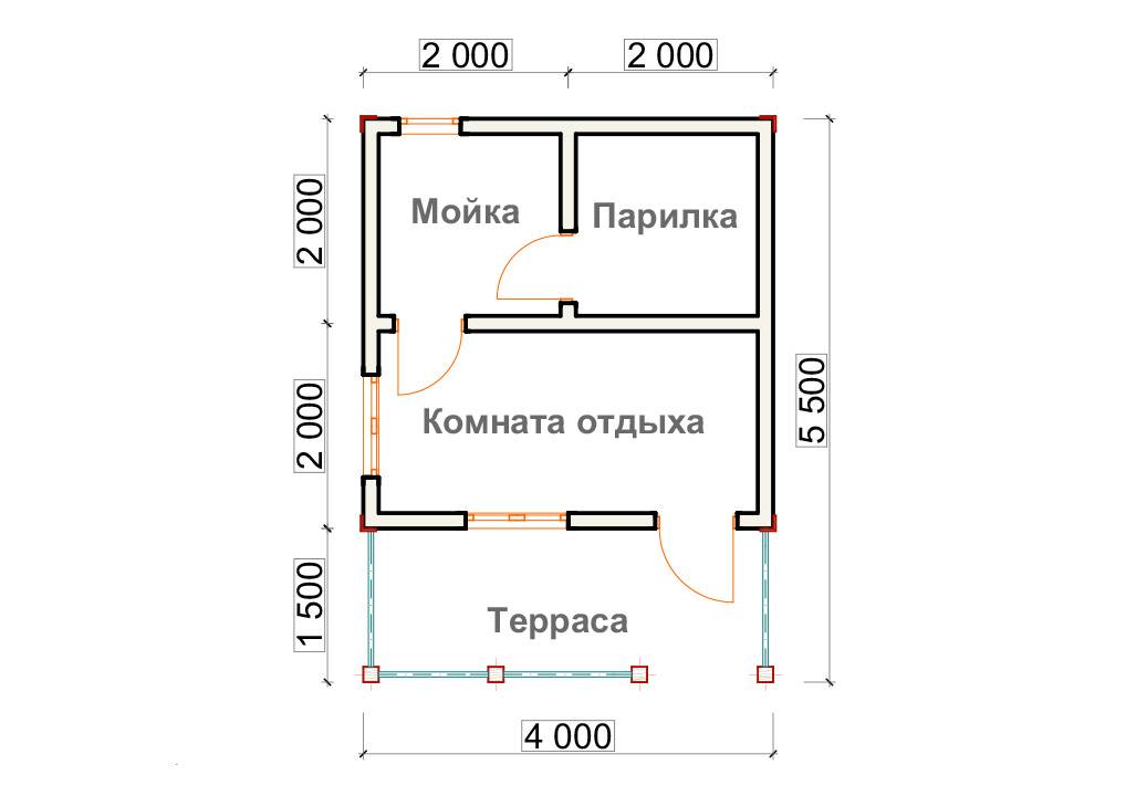 Планировка бани: схемы, чертежи, варианты проектирования бани, сауны