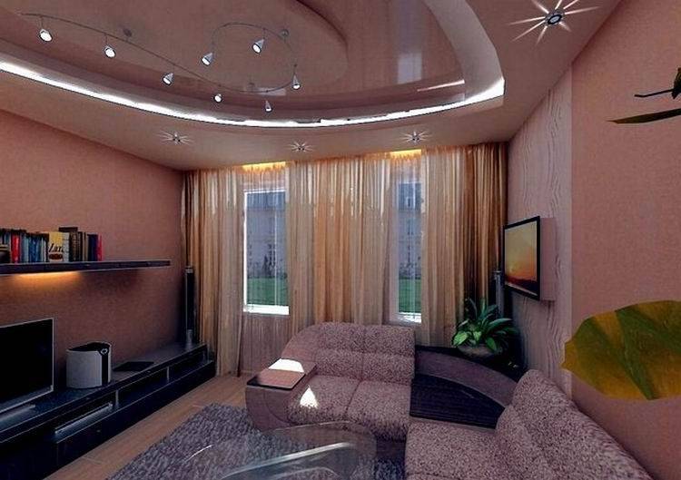 Натяжной потолок на кухне в хрущевке: фото