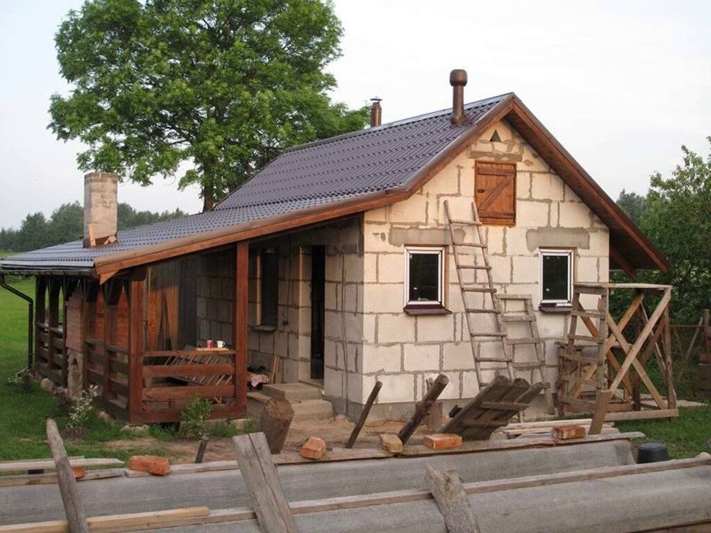 Баня из газобетона своими руками. как правильно построить баню.
