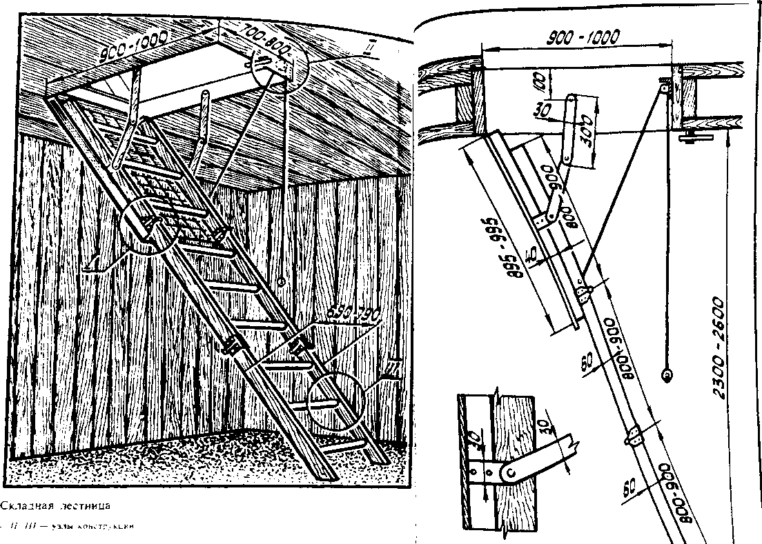 Как сделать лестницу на чердак своими руками