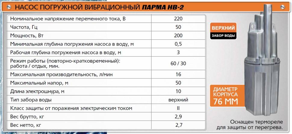 Погружной насос "ручеек" - устройство, технические характеристики, ремонт