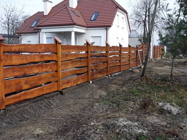 Забор из горбыля своими руками на фото | садоводство24