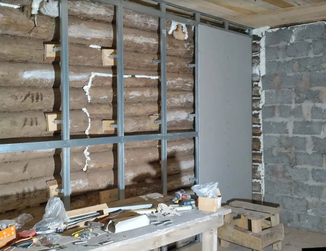 Внутренняя отделка каркасного дома гипсокартоном своими руками