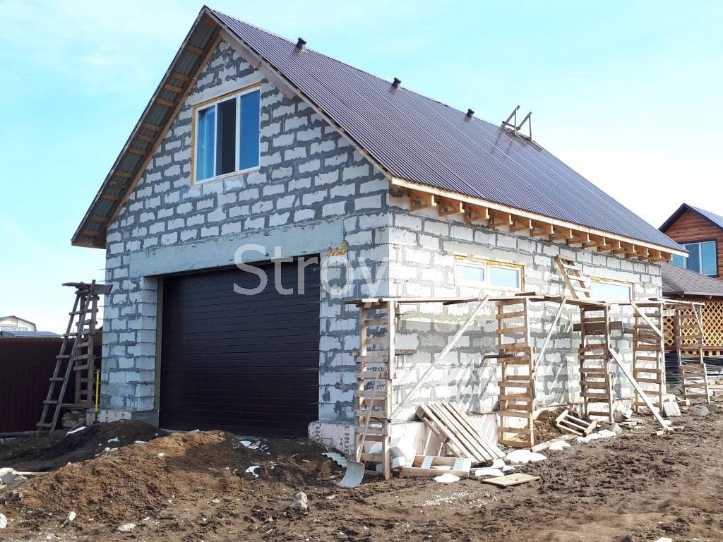 Гараж с мансардой (78 фото): красивый проект гаража на 2 машины с мастерской и баней, планировка жилой комнаты – ремонт своими руками на m-stone.ru