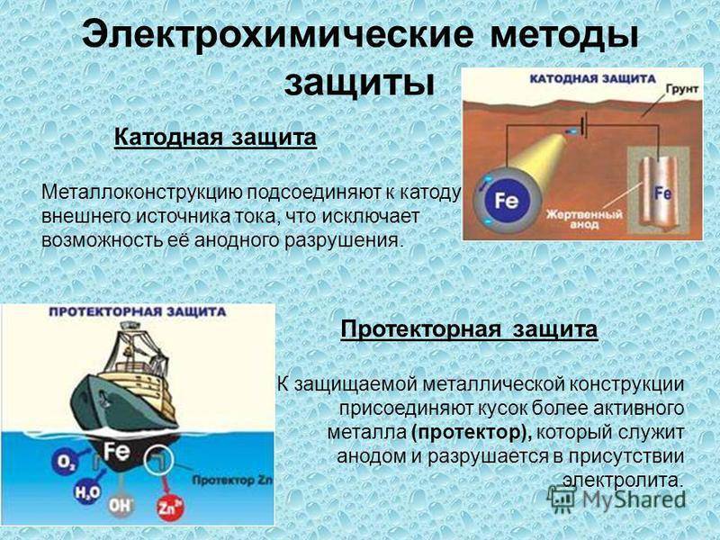 Протекторная защита металлов от коррозии - виды и особенности