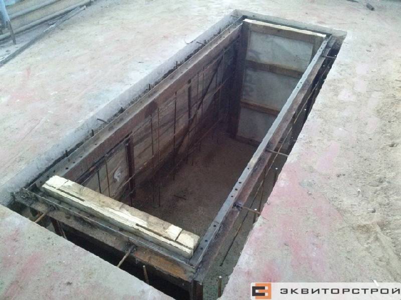 Смотровая яма в гараже из кирпича